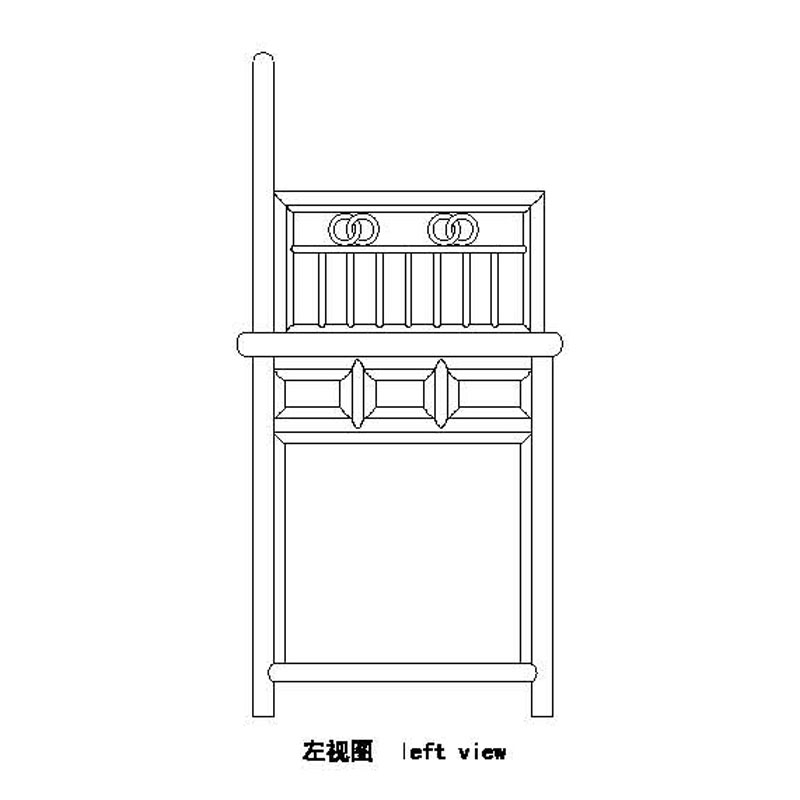 明式のローズチェア