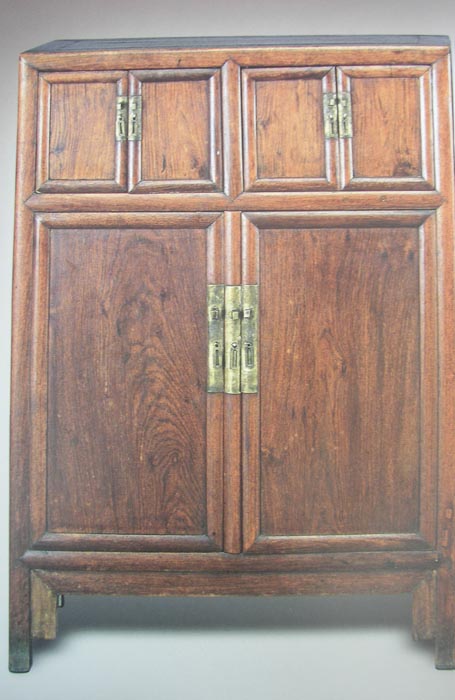 Chinese Rosewood Square-Corner Cabinet