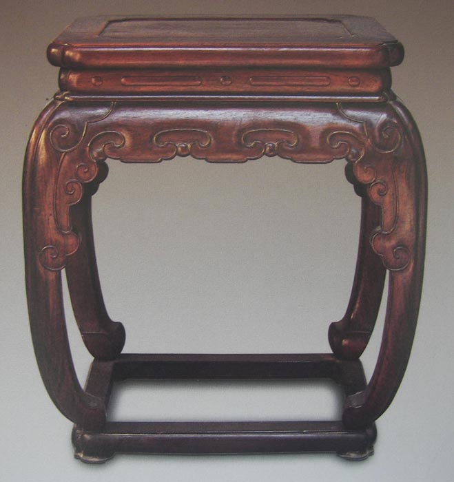 Obibi Chinese Rosewood Square Stool