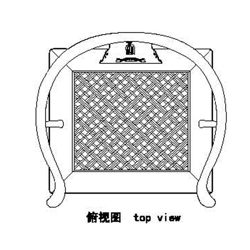 明式蝠磬紋靠背圈椅