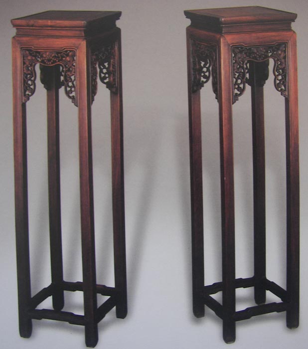 Chinese Rosewood Flower Stand