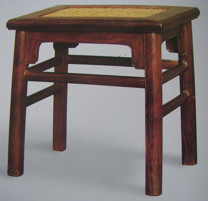 Chinese Rosewood Square Stool