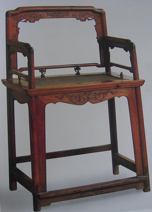 Obibi Chinese Rosewood Rose Chair