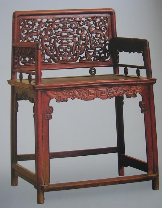 Chinese Rosewood Rose Chair