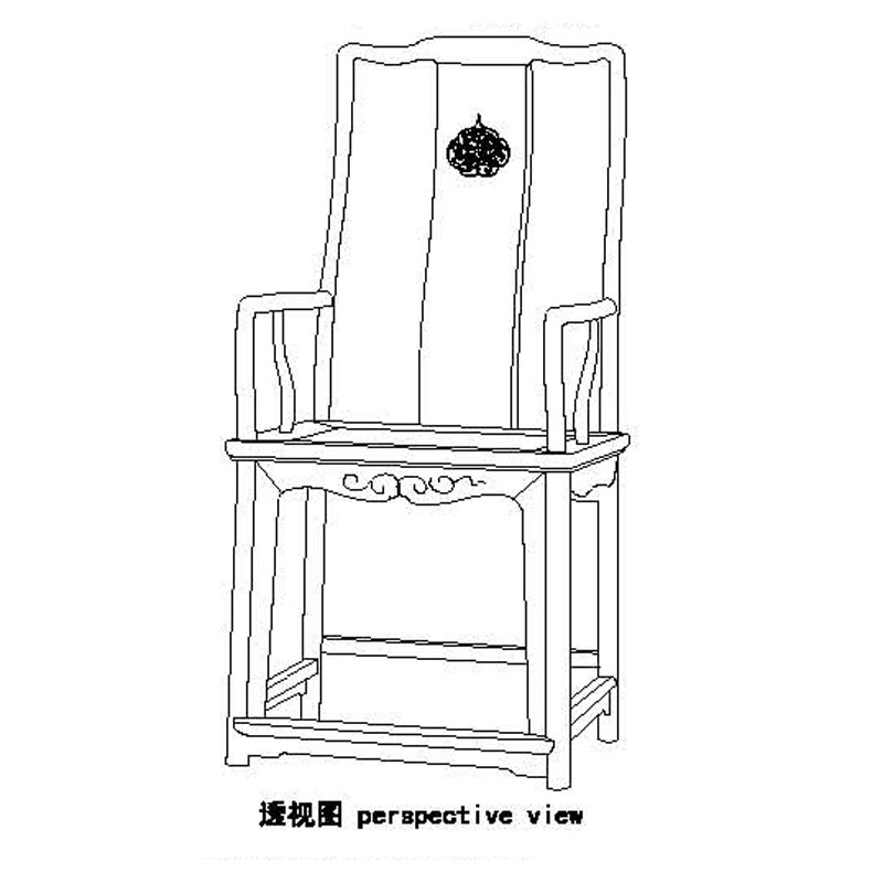 明式高靠背南官帽椅