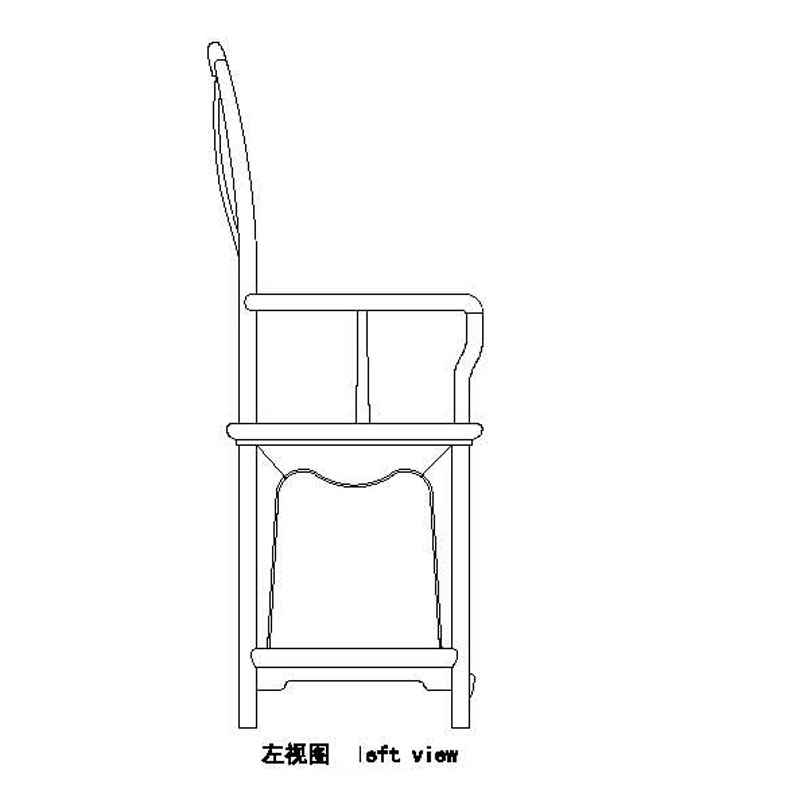 明式高靠背南官帽椅