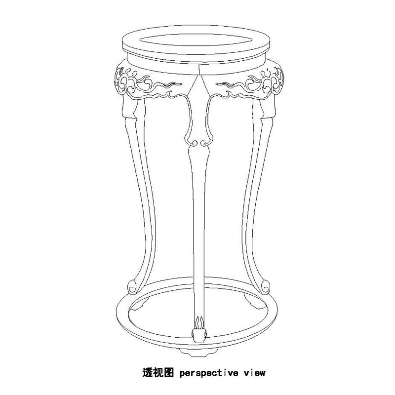 明式三足香几