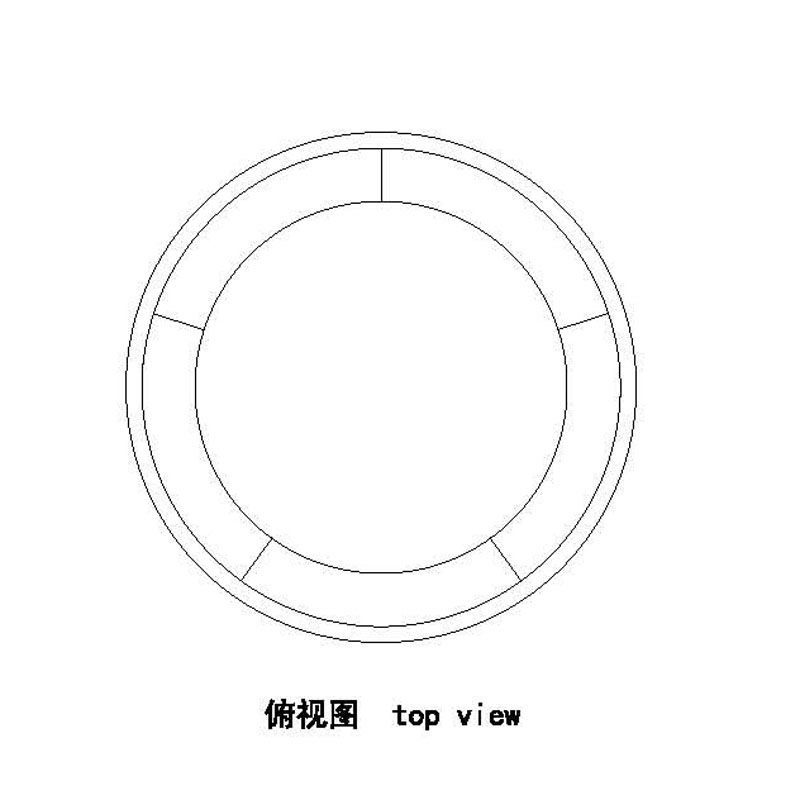 明式高束腰五足香几