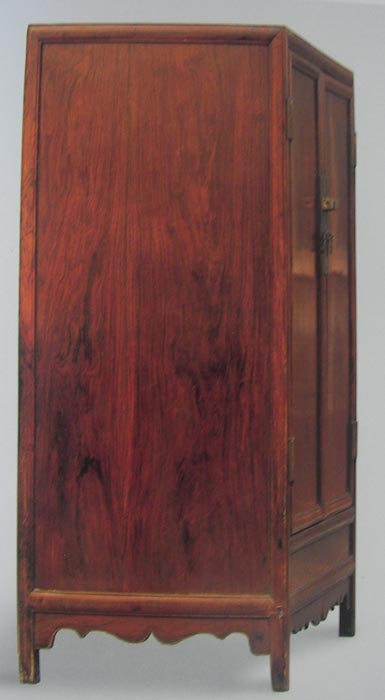 Chinese Rosewood Square-Corner Cabinet