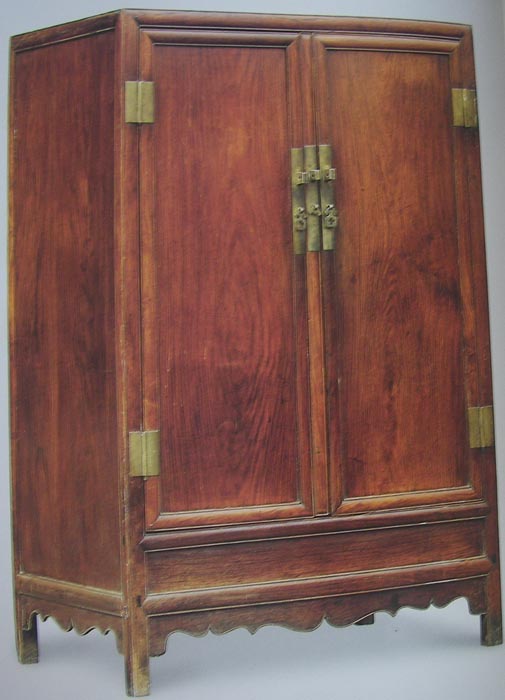 Chinese Rosewood Square-Corner Cabinet