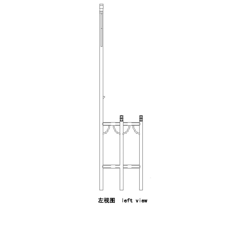 明式高面盆架