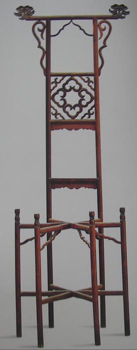 Chinese Rosewood Mirror Stand