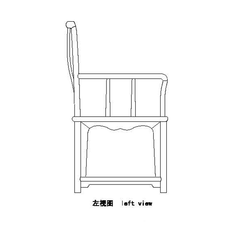 Obibi 明式壽字紋南官帽椅