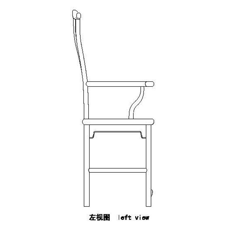 明式四出头官帽椅