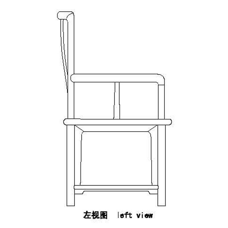 清式麒麟送子纹官帽椅