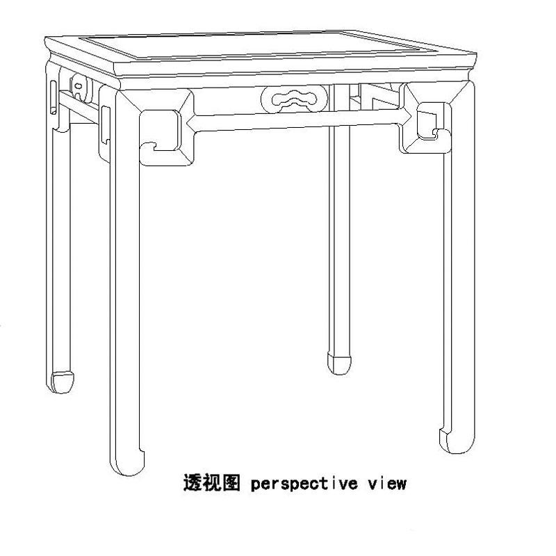 明式のテーブル