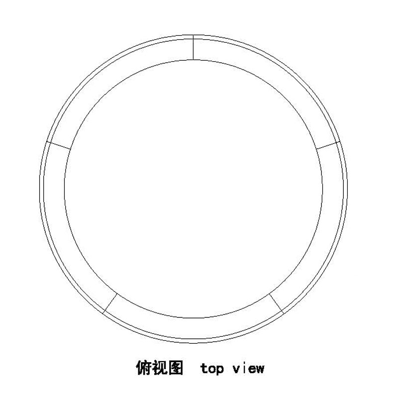 Rosewood Qing round table with twist motif