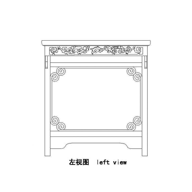 明式夾頭榫高羅鍋棖小畫桌