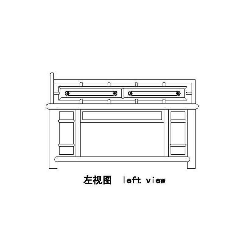 Rosewood Qing luohan bed with panel screen,ornamental lattice work and rattan bes seat