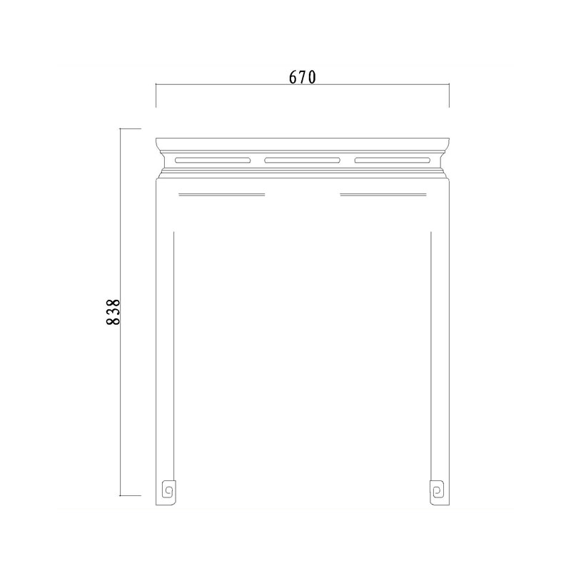 Rosewood Qing waisted recessed-leg painting table with horse-hoof feet