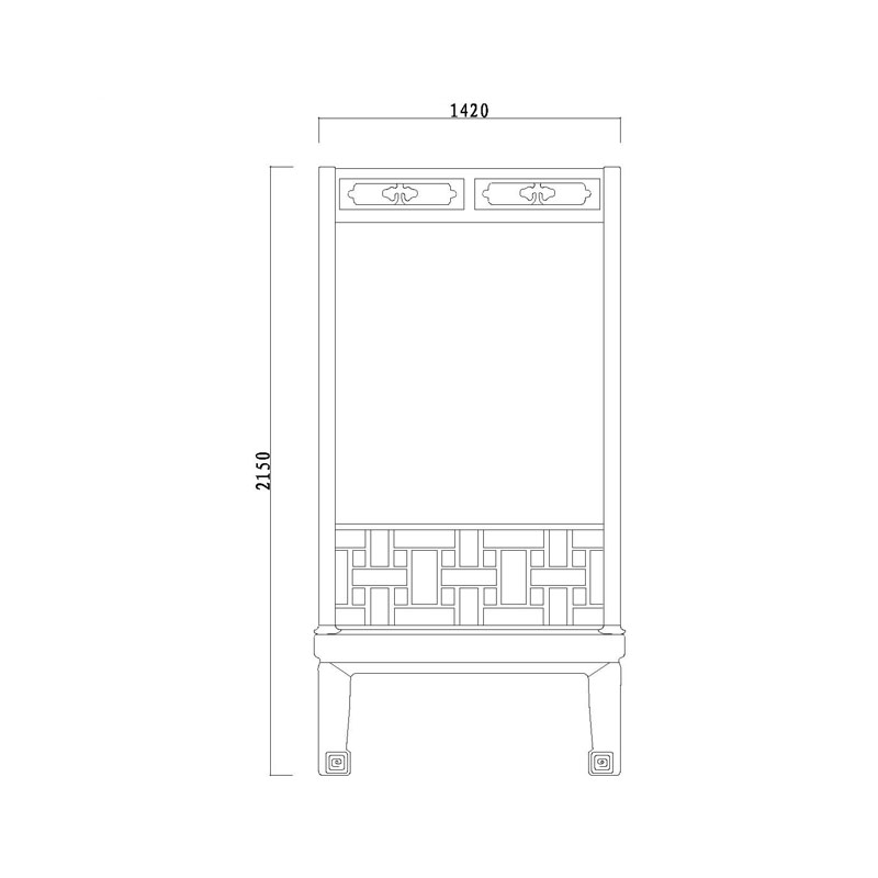 Rosewood Ming dynasty canopy bed