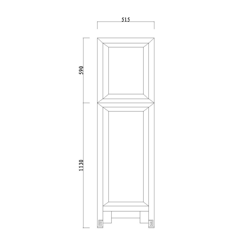 Rosewood Qing two-layer wardrobe