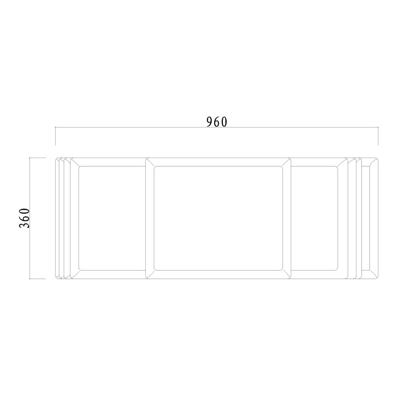 Rosewood Qing display shelves with cylindrical scroll