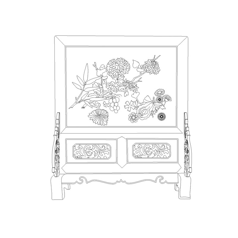 Chinesisch furniture,antique screen