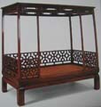 Ming-Style Rosewood Chinese Canopy Bed